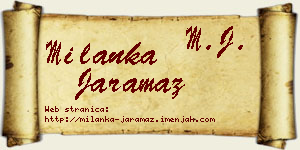 Milanka Jaramaz vizit kartica
